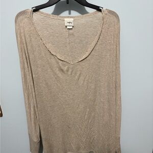 Daytrip Beige Long Sleeve Women's Top
